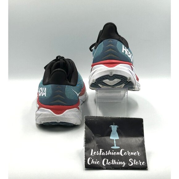 Hoka One One Men's Teal Aquarelle Clifton 8 Running Athletic Shoes Sz 11.5D 3021 - Picture 5 of 16